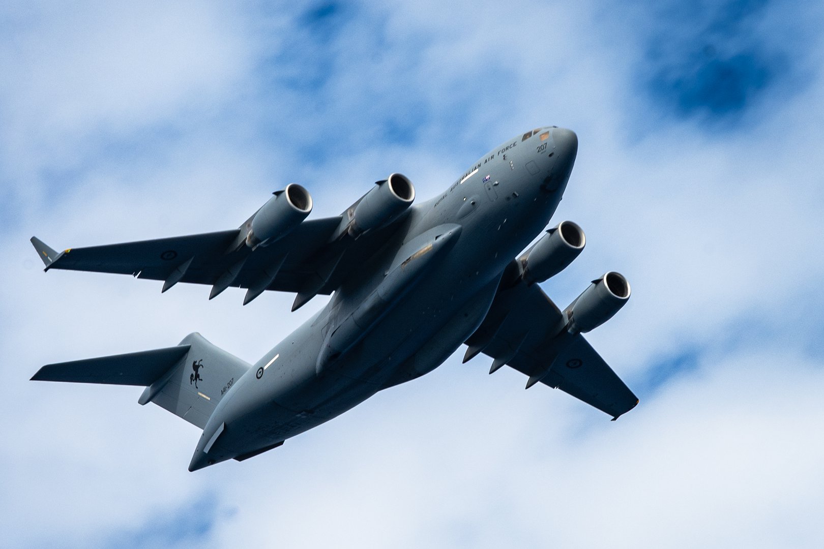 Transport aircraft such as this Australian C-17 are typically seen in Talisman Sabre.